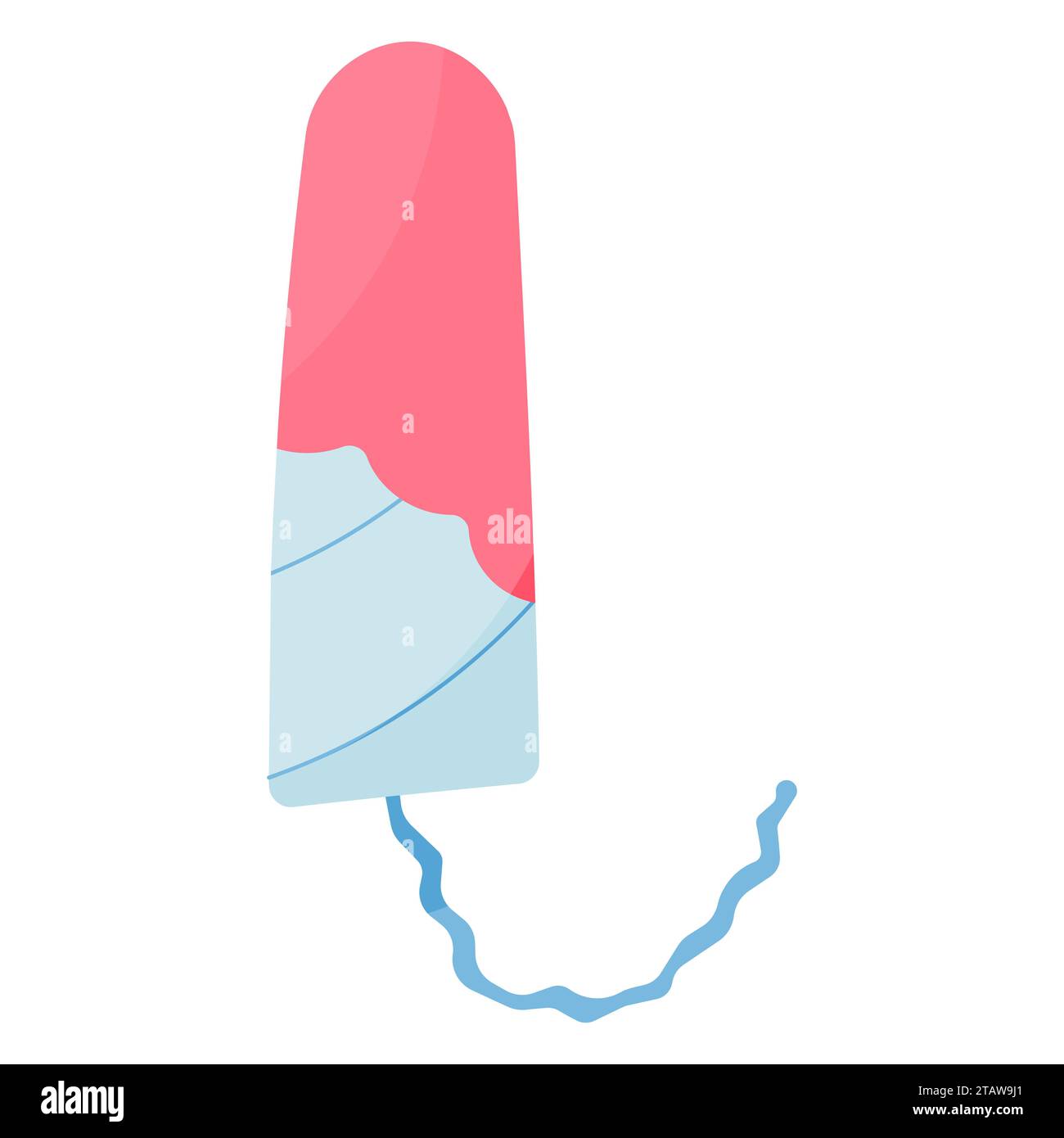 tampon menstruation woman period icon element blood applicator protection Stock Vector