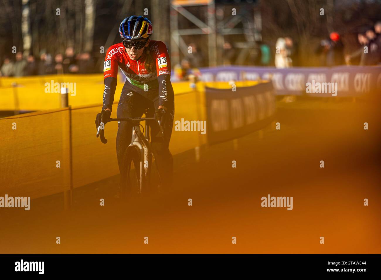 13 VAS KATA BLANKA DE.UCI TEAM SD WORX DURING THE SCHORRECROSS BOOM (BELGIUM), SUPERPRESTIGE CYCLOCROSS 2023 RACE 5, ELITE WOMEN & U23, PROVINCIAAL DO Stock Photo