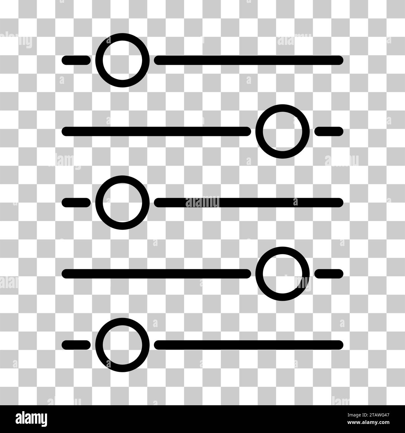 Volume mixer control icon, filter sound symbol button, switch sign