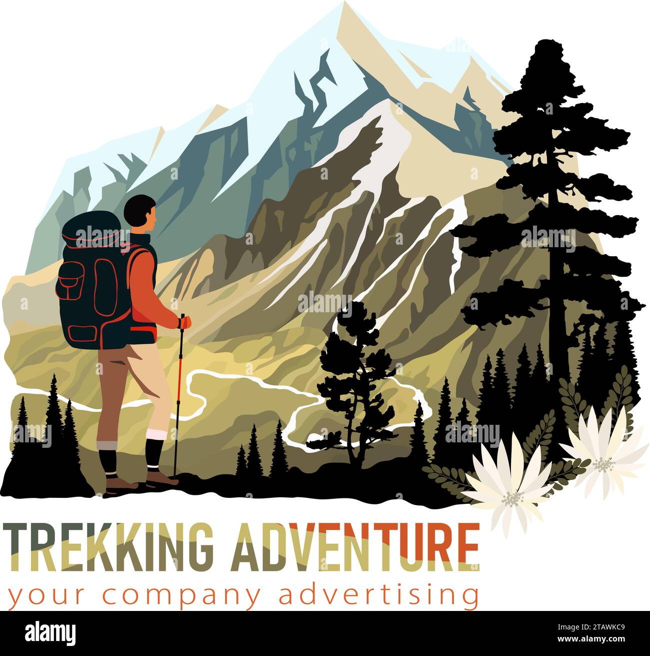Alps himalayas ands hiking hi-res stock photography and images - Alamy