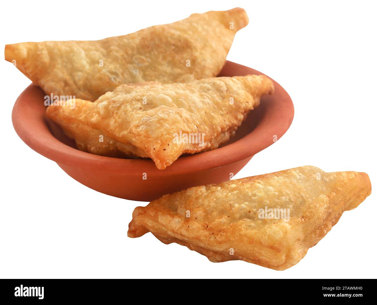 Traditional Indian Deep Fried Breakfast Samosa, very delicious Stock Photo