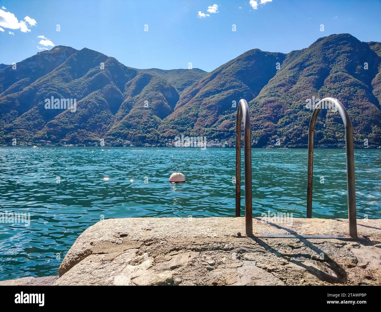 Water access in the lakeside of Nesso Stock Photo - Alamy