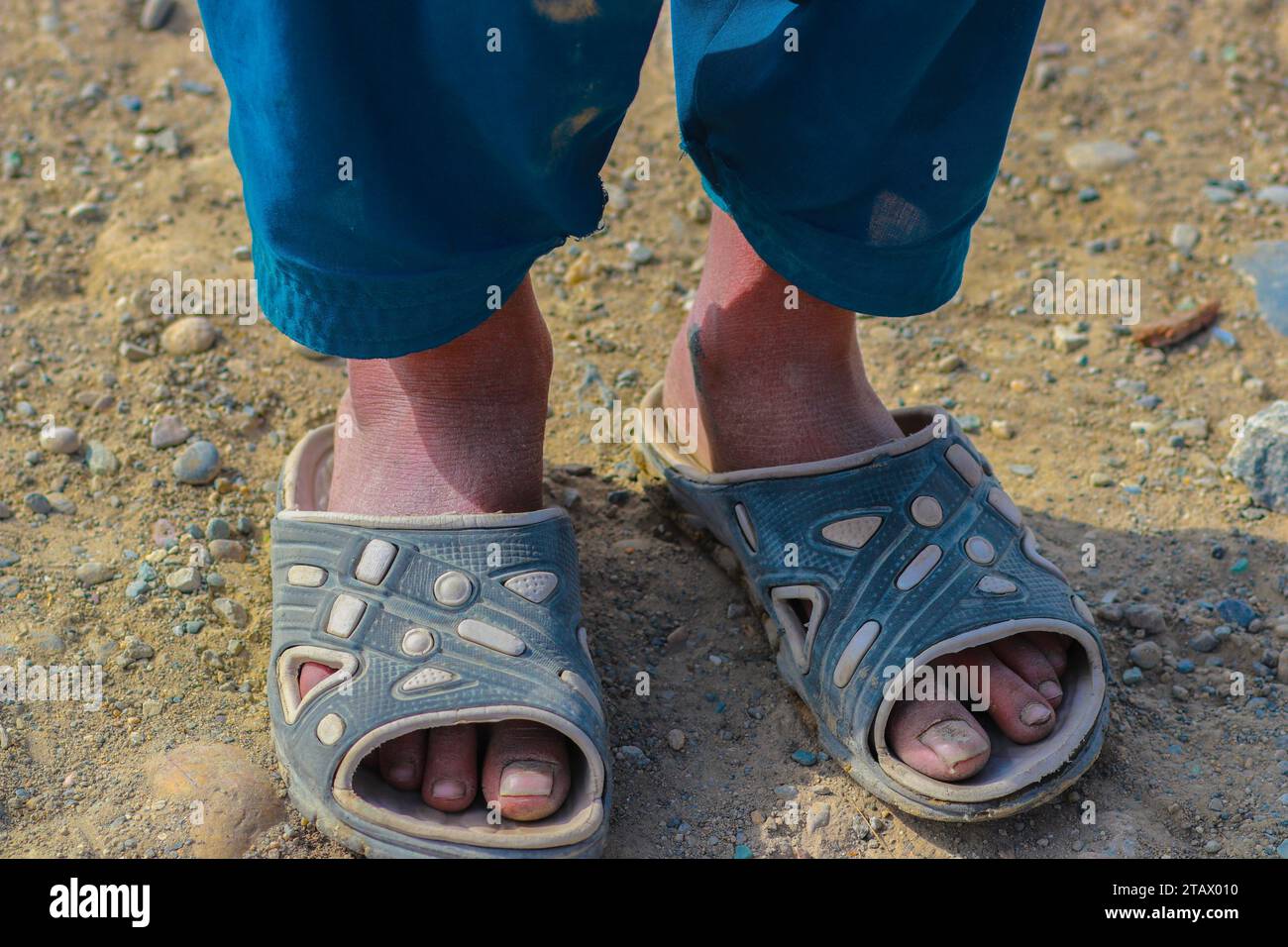 Photograph of an environment showing poverty Stock Photo