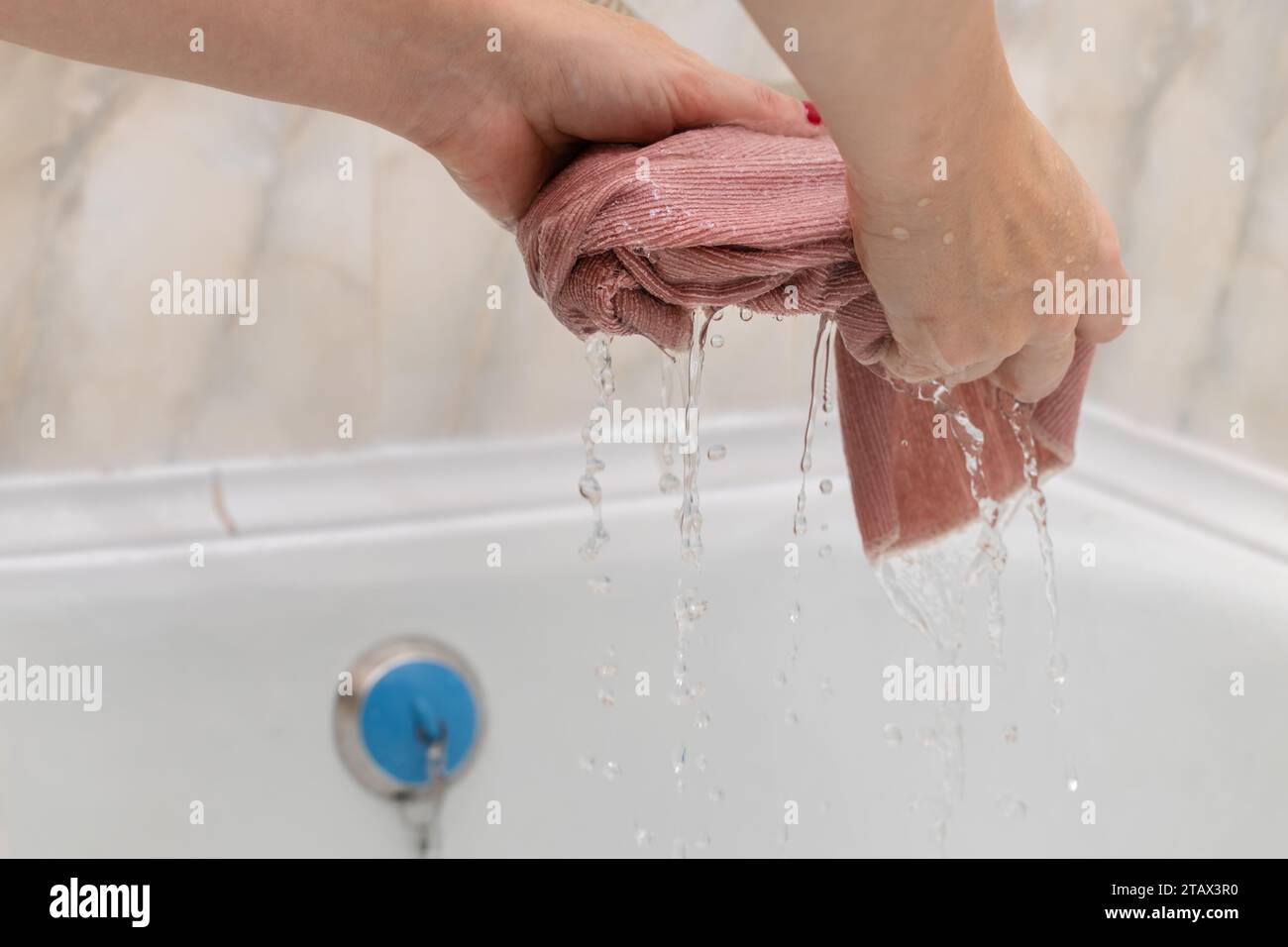 female hands wringing out a wet rag woman washing a rag wet house female hands wringing out a wet rag woman washing a rag wet house