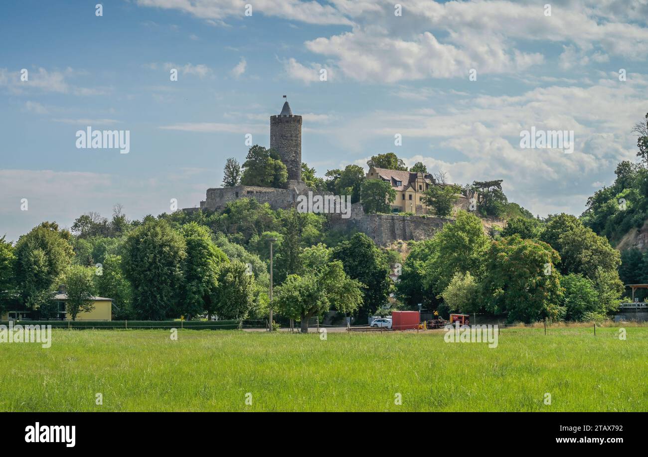 Stadtansicht, Burg, Schönburg, Sachsen-Anhalt, Deutschland *** Town ...