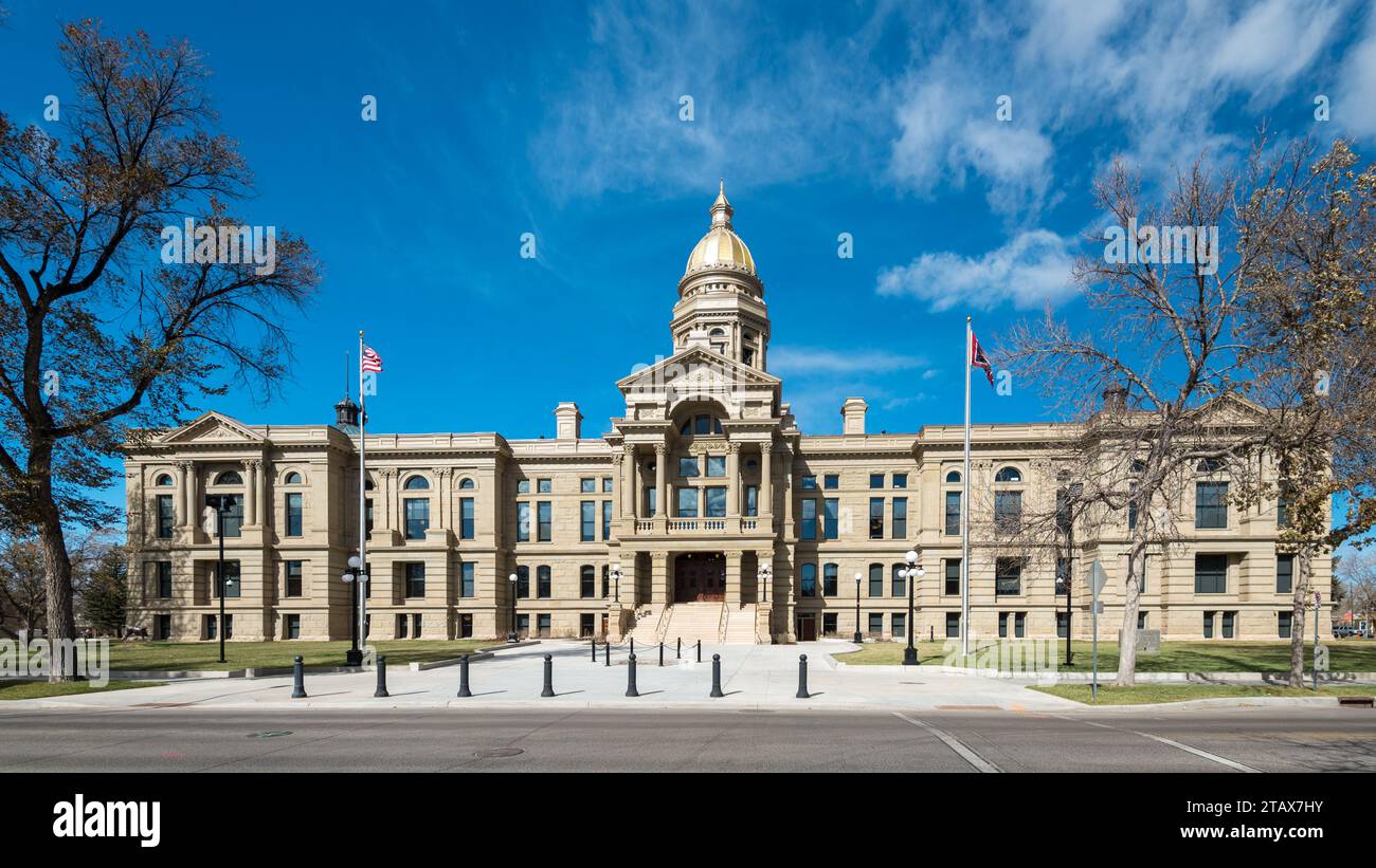 State Capitol of Wyoming in Cheyenne Stock Photo Alamy