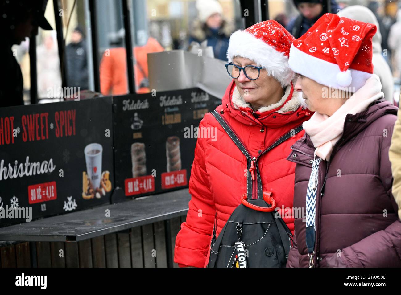 Prague, Czech Republic. 03rd Dec, 2023. Christmas shopping on the first