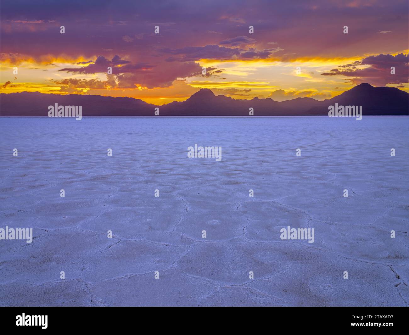 Salt Flats, Utah USA Stock Photo