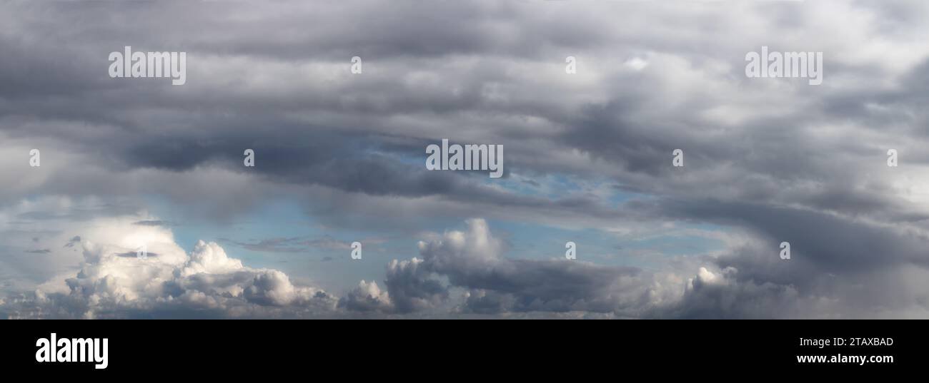 Panorama of cloudy sky. Blue sky background with clouds Stock Photo - Alamy