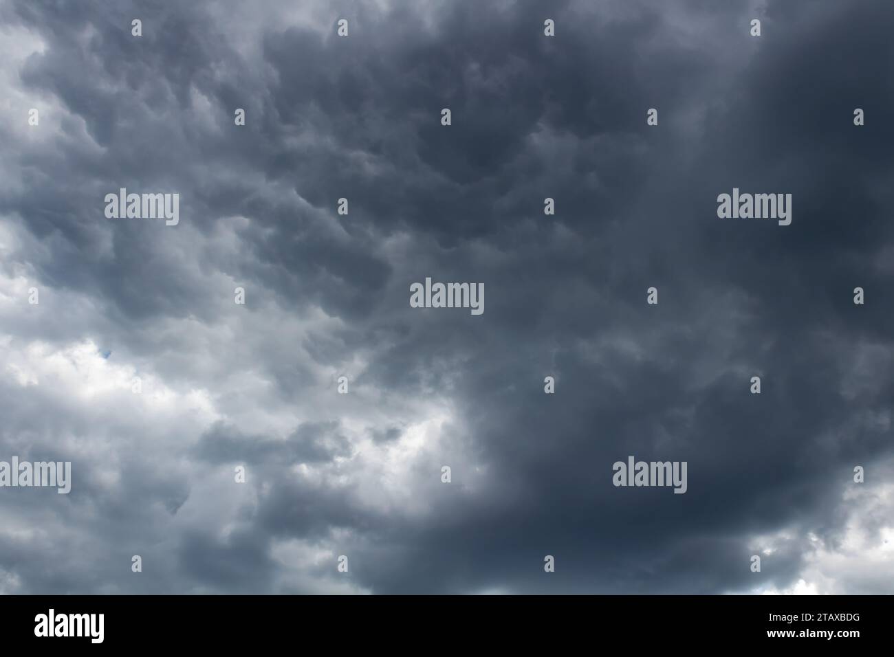 Cloudy sky. Background of blue sky with clouds. Stock Photo