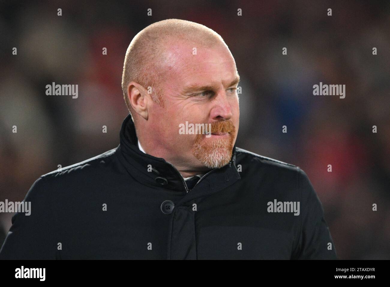 Sean Dyche, manager of Everton during the Premier League match between Nottingham Forest and Everton at the City Ground, Nottingham on Saturday 2nd December 2023. (Photo: Jon Hobley | MI News) Credit: MI News & Sport /Alamy Live News Stock Photo