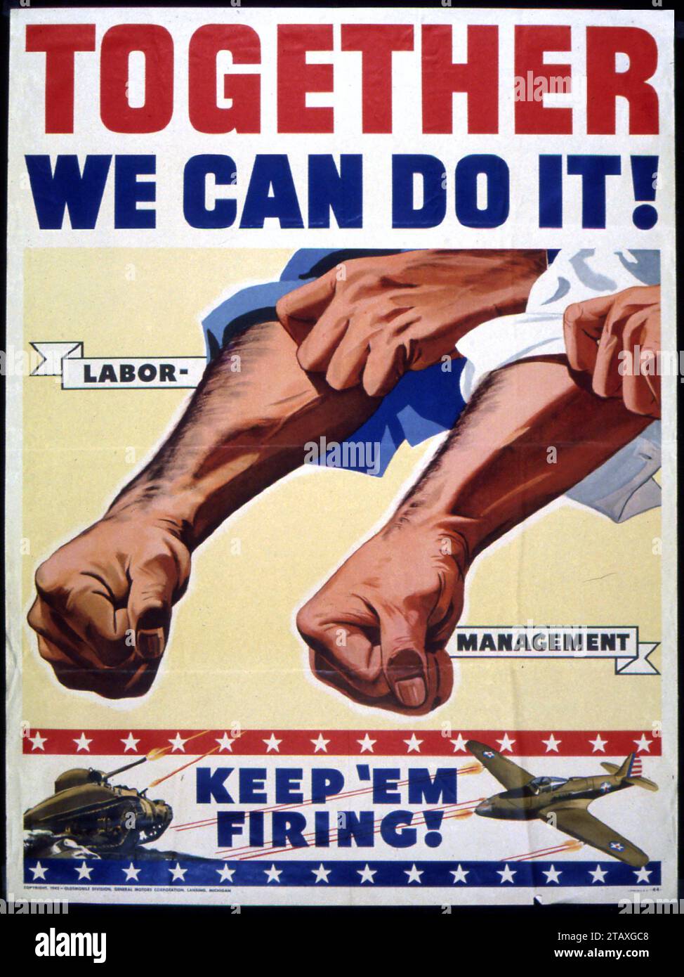 Together We Can Do It poster, World War II, 1942 Stock Photo