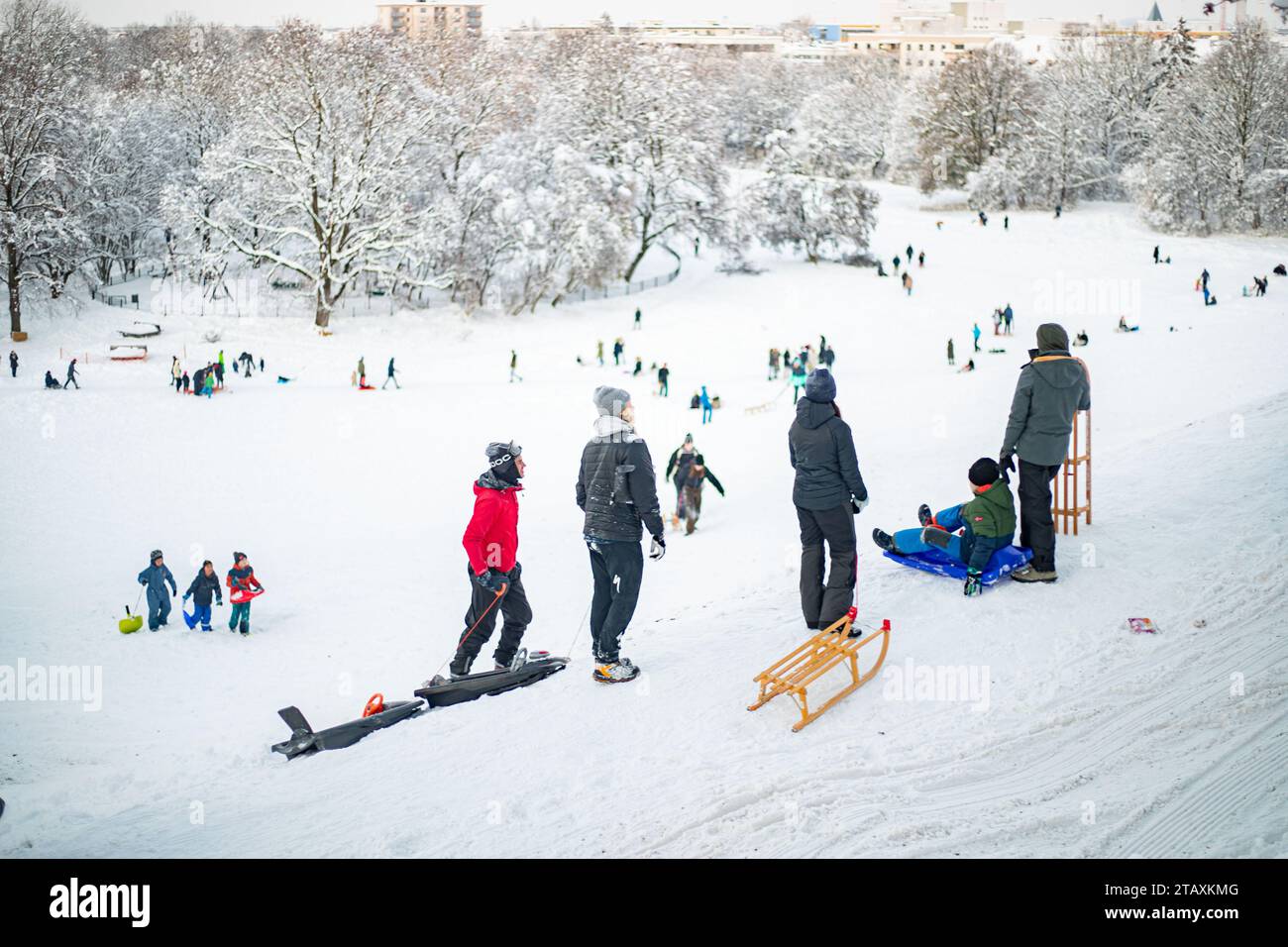 Munich, Germany. 03rd Dec, 2023. Impressions from Luitpoldpark, where