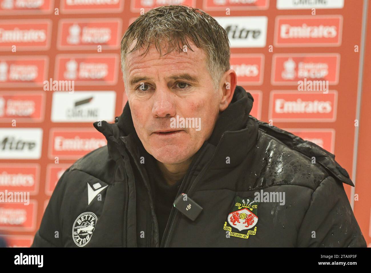 Phil Parkinson Manager of Wrexham in the post game press conference