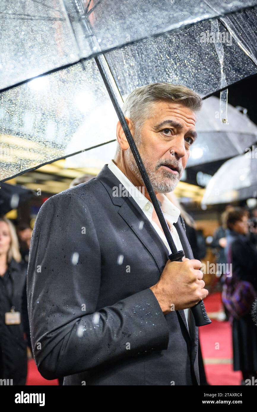 London, UK. 3 December 2023. George Clooney arrives for a UK special screening of The Boys in the Boat at Curzon Mayfair, central London. Photo credit should read: Matt Crossick/Empics/Alamy Live News Stock Photo