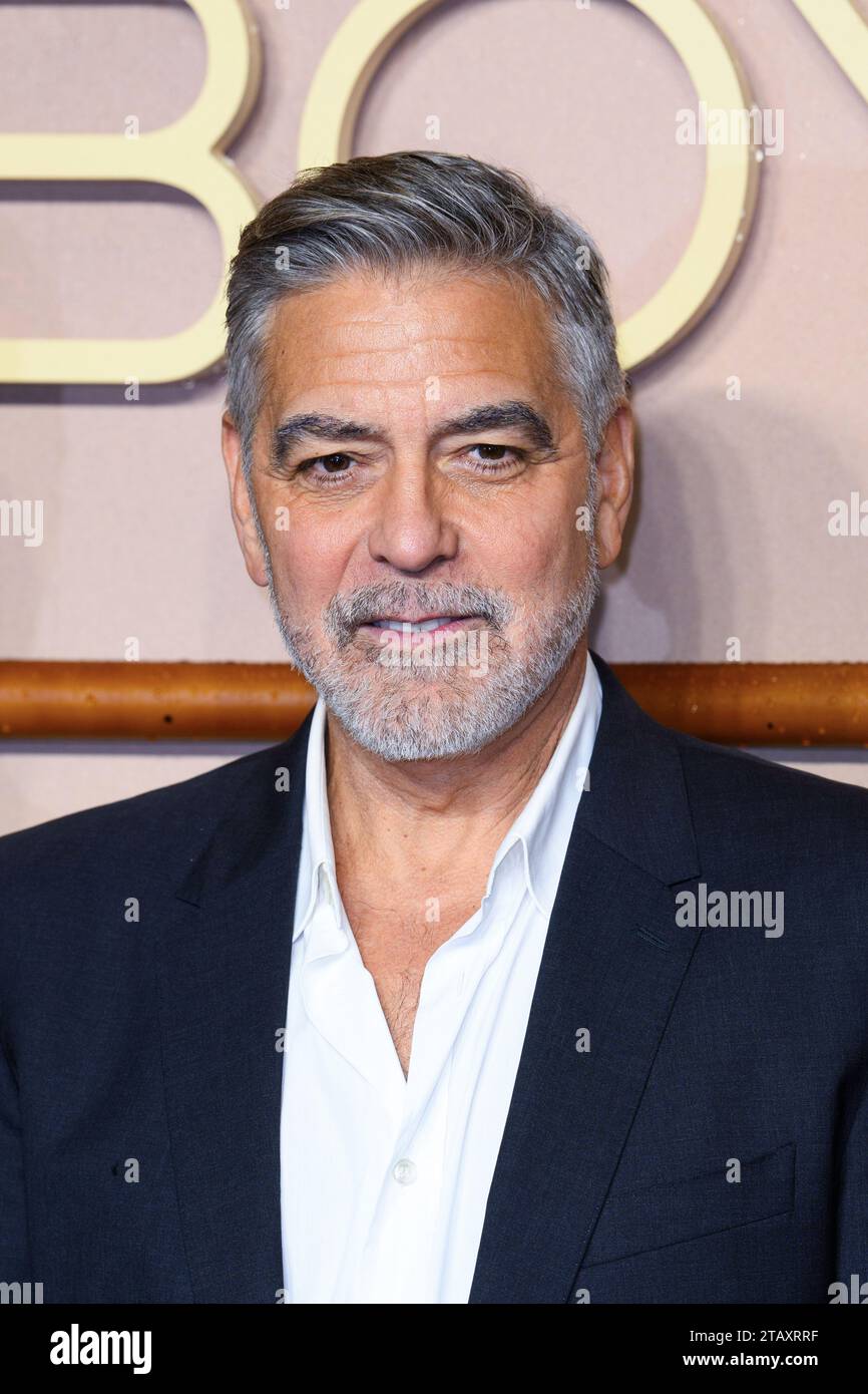 London, UK. 3 December 2023. George Clooney arrives for a UK special screening of The Boys in the Boat at Curzon Mayfair, central London. Photo credit should read: Matt Crossick/Empics/Alamy Live News Stock Photo