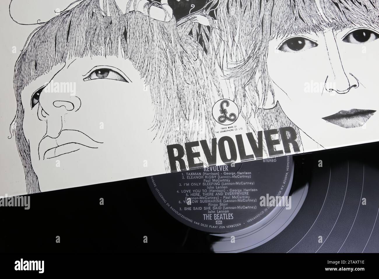 The beatles revolver album cover hi-res stock photography