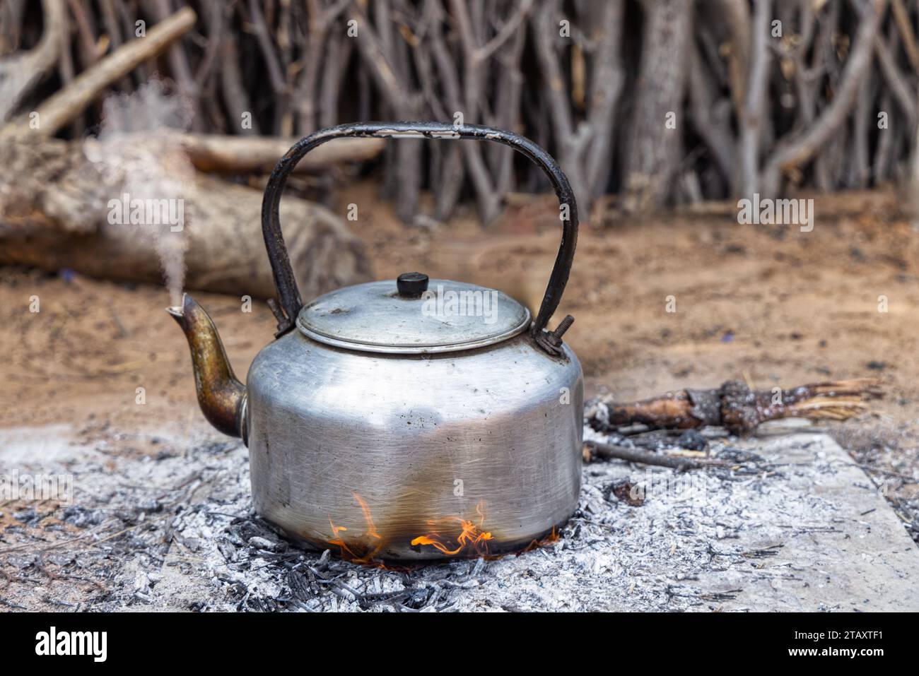 Vintage aluminum teapot hires stock photography and images Alamy