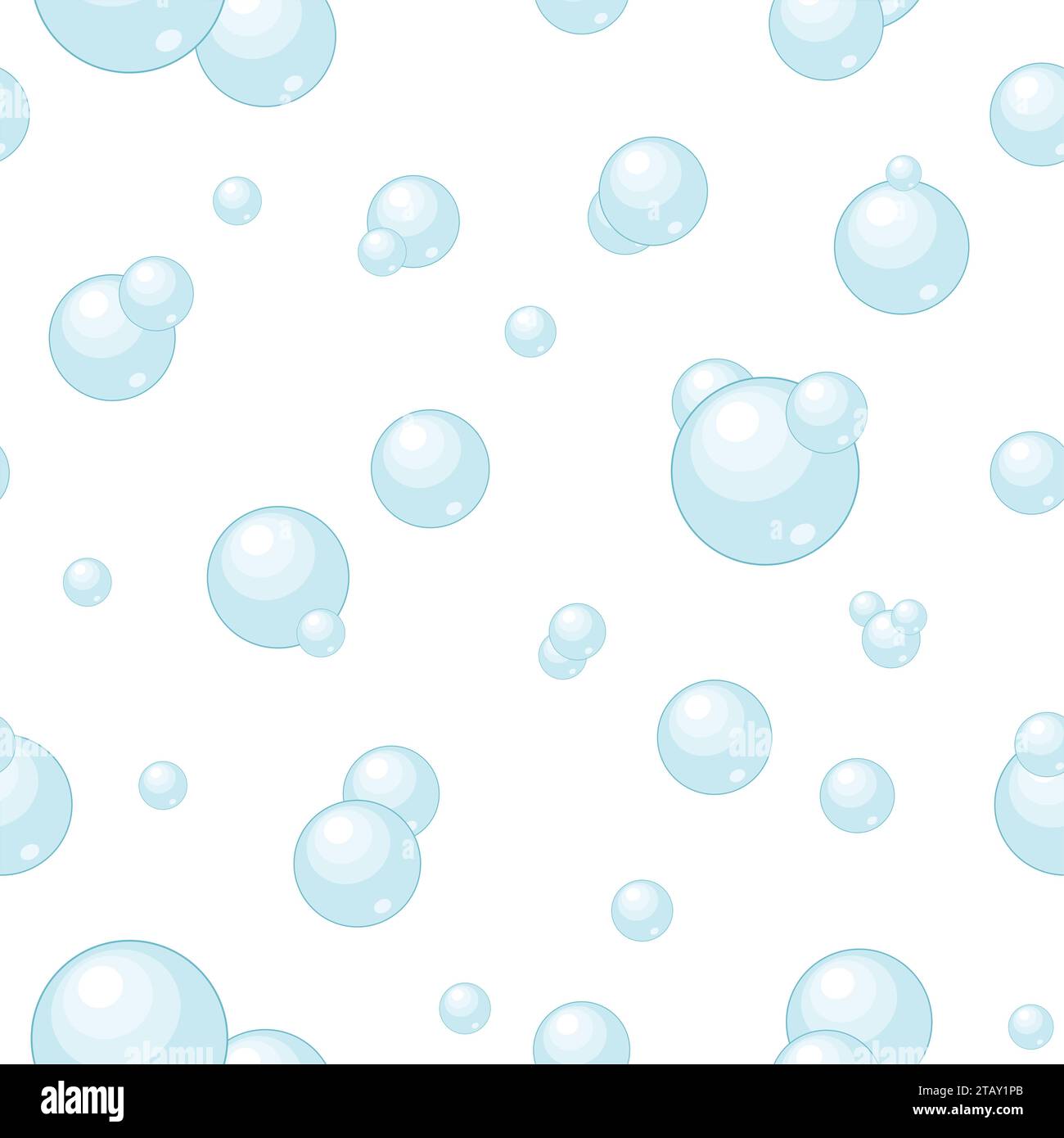 Bubble blower seamless pattern on white background in flat style Stock Vector