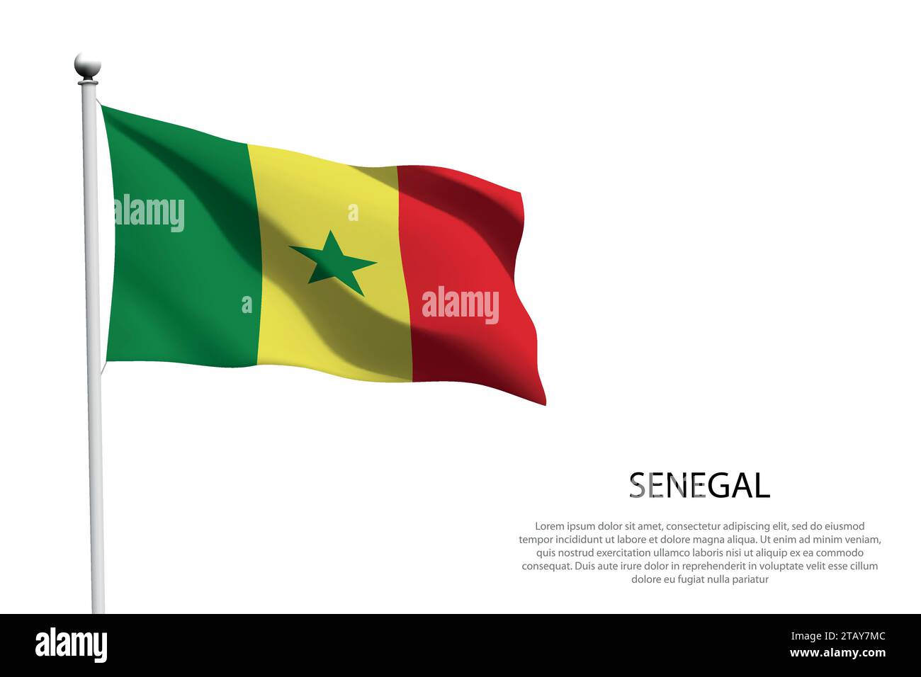 White senegal flag Stock Vector Images - Alamy