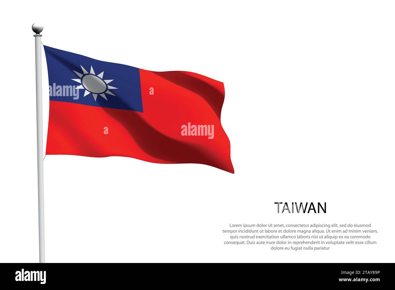 National flag taiwan on Stock Vector Images Alamy