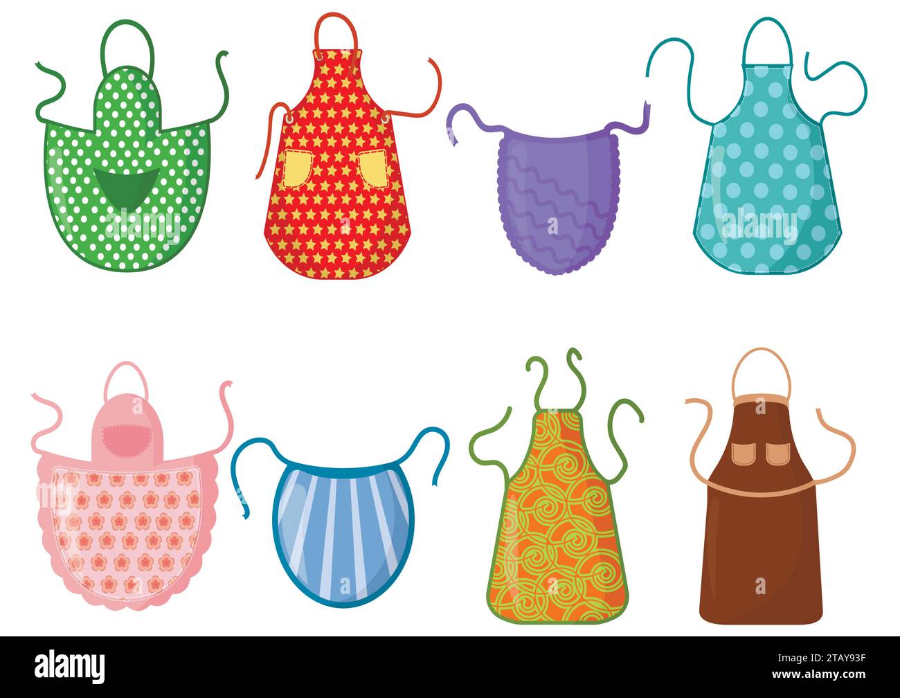 Vintage aprons Stock Vector Images - Alamy