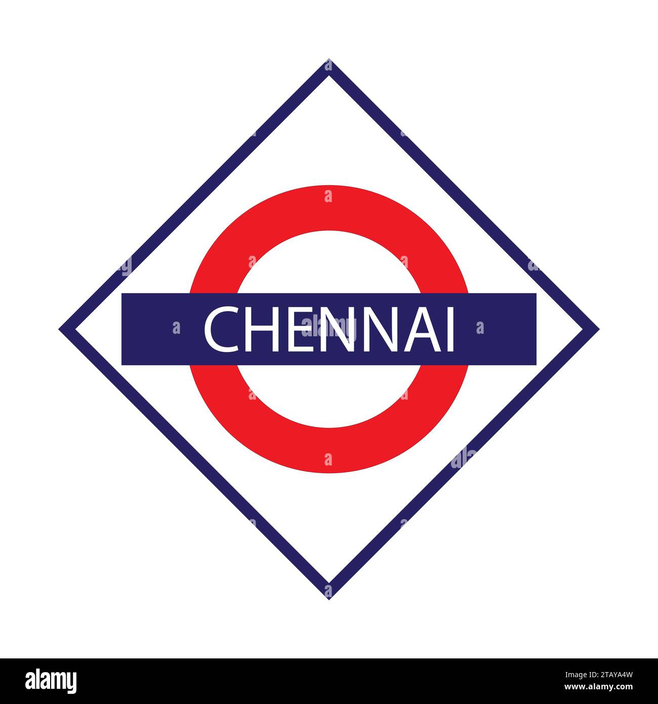 Chennai Junction Railways Name Board Isolated On White Stock Vector kramer-striker-figured-hss