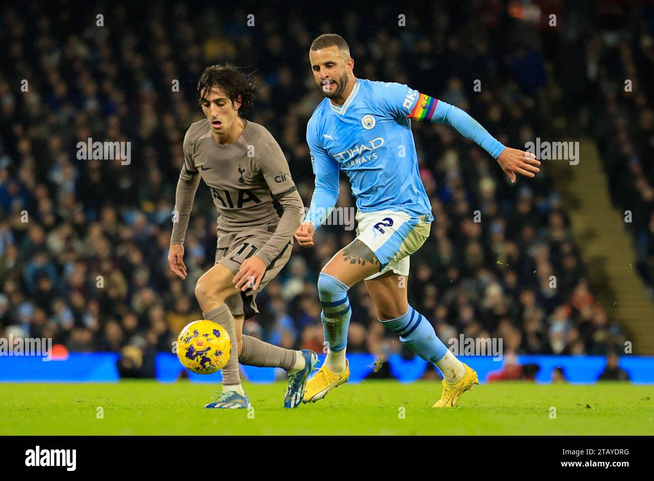 Manchester UK 03rd Dec 2023 Kyle Walker 2 Of Manchester City Wins 
