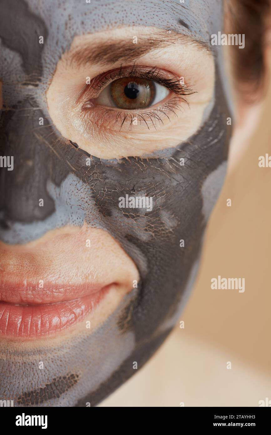 Woman cosmetic homemade mask face hi-res stock photography and images ...