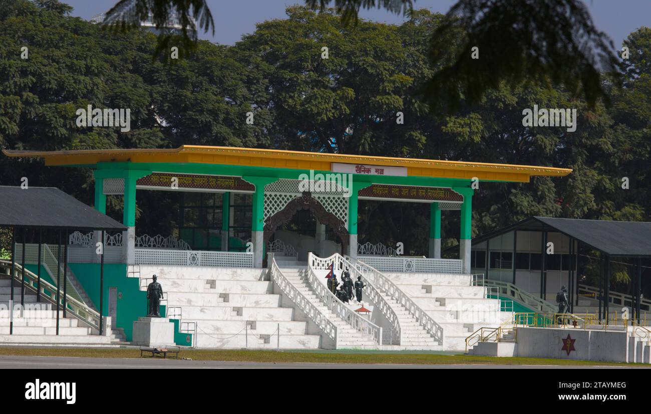 Nepal, Kathmandu, Tundikhel Parade Ground, Stock Photo