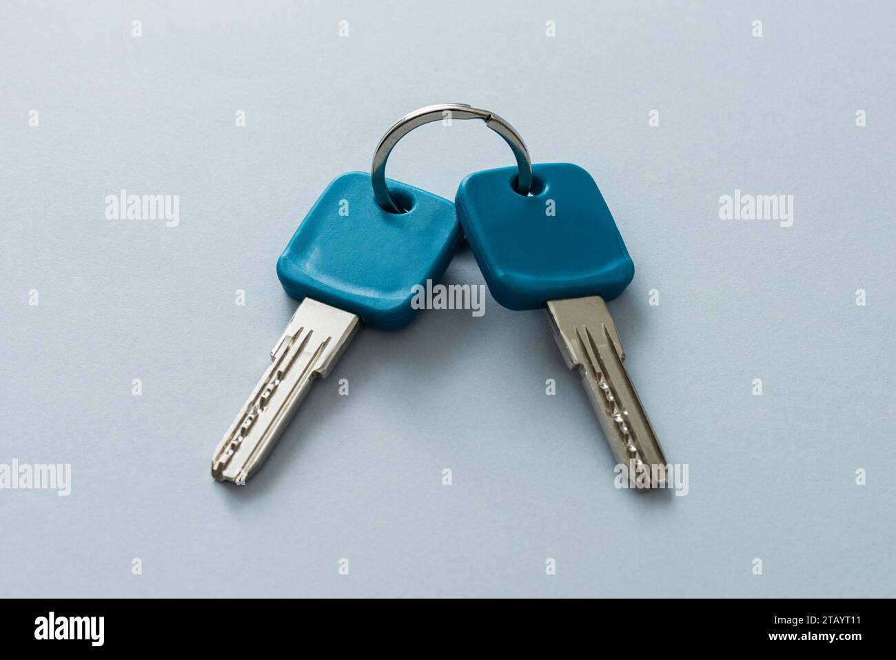 Close up of home keys on white background Stock Photo