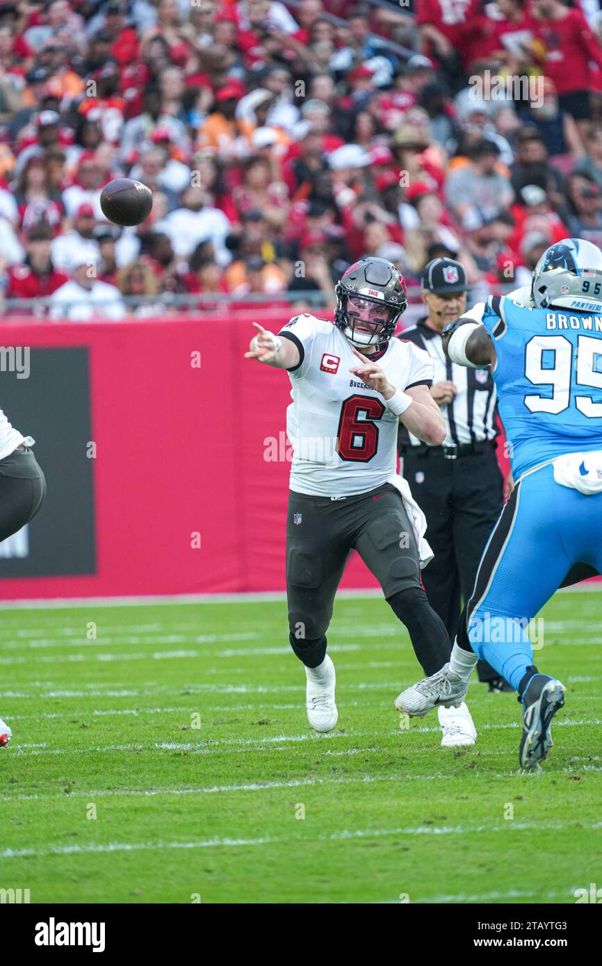 Tampa Bay, Florida, USA, December 3, 2023, Tampa Bay Buccaneers quarterback Baker Mayfield 6