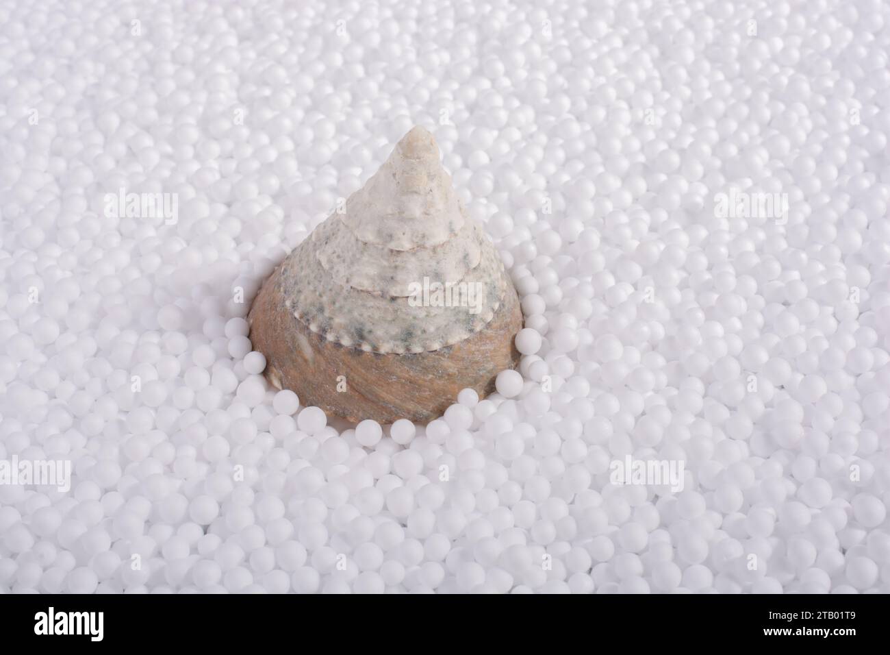 on little white polystyrene foam balls Stock Photo - Alamy