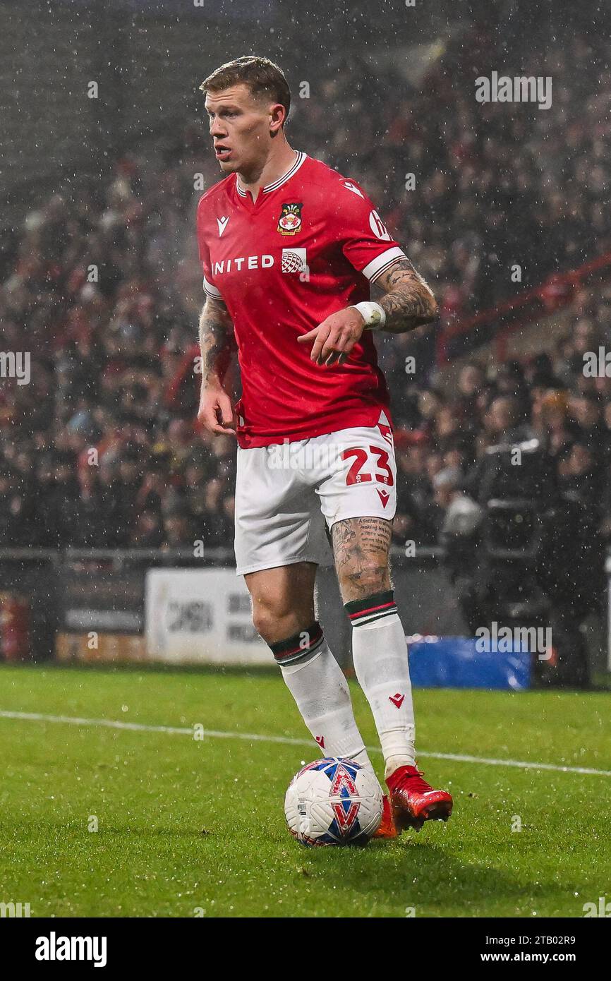 James McClean #23 of Wrexham during the Emirates FA Cup match Wrexham ...