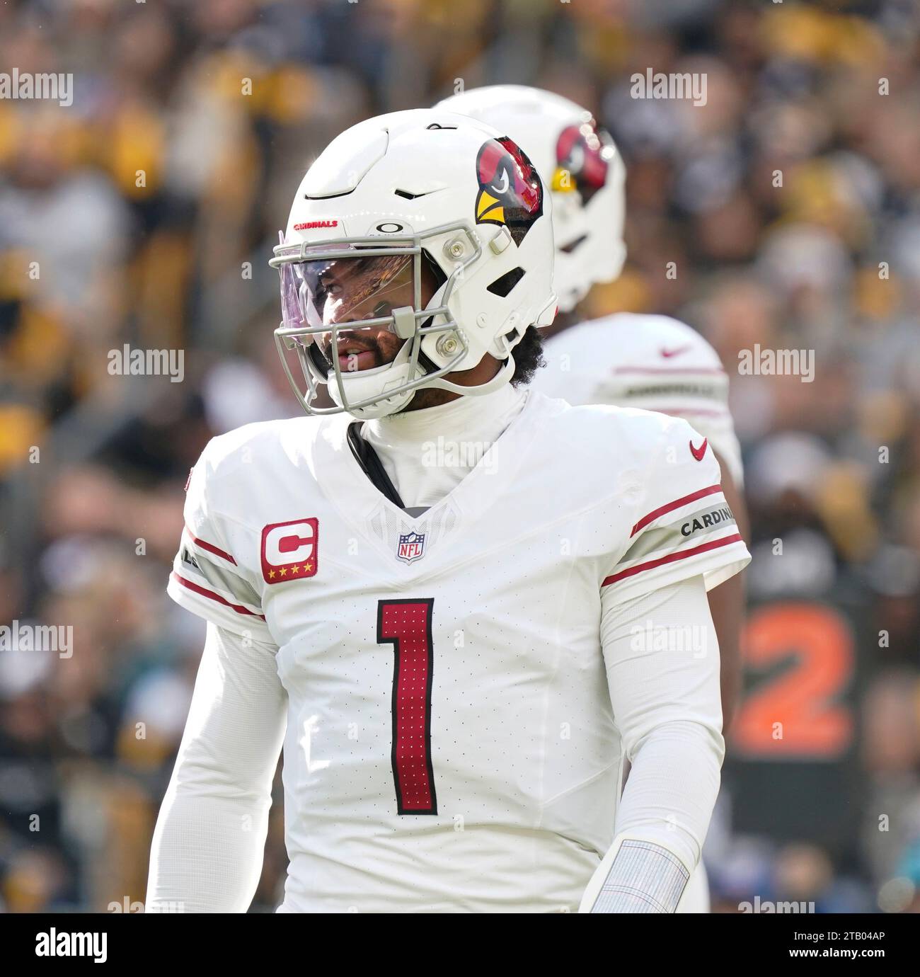 Pittsburgh, Pennsylvania, USA. 3rd Dec, 2023. Dec. 3, 2023: Kyler Murray #1 during the Pittsburgh Steelers vs Arizona Cardinals game in Pittsburgh PA at Acrisure Stadium. Brook Ward/AMG (Credit Image: © AMG/AMG via ZUMA Press Wire) EDITORIAL USAGE ONLY! Not for Commercial USAGE! Stock Photo