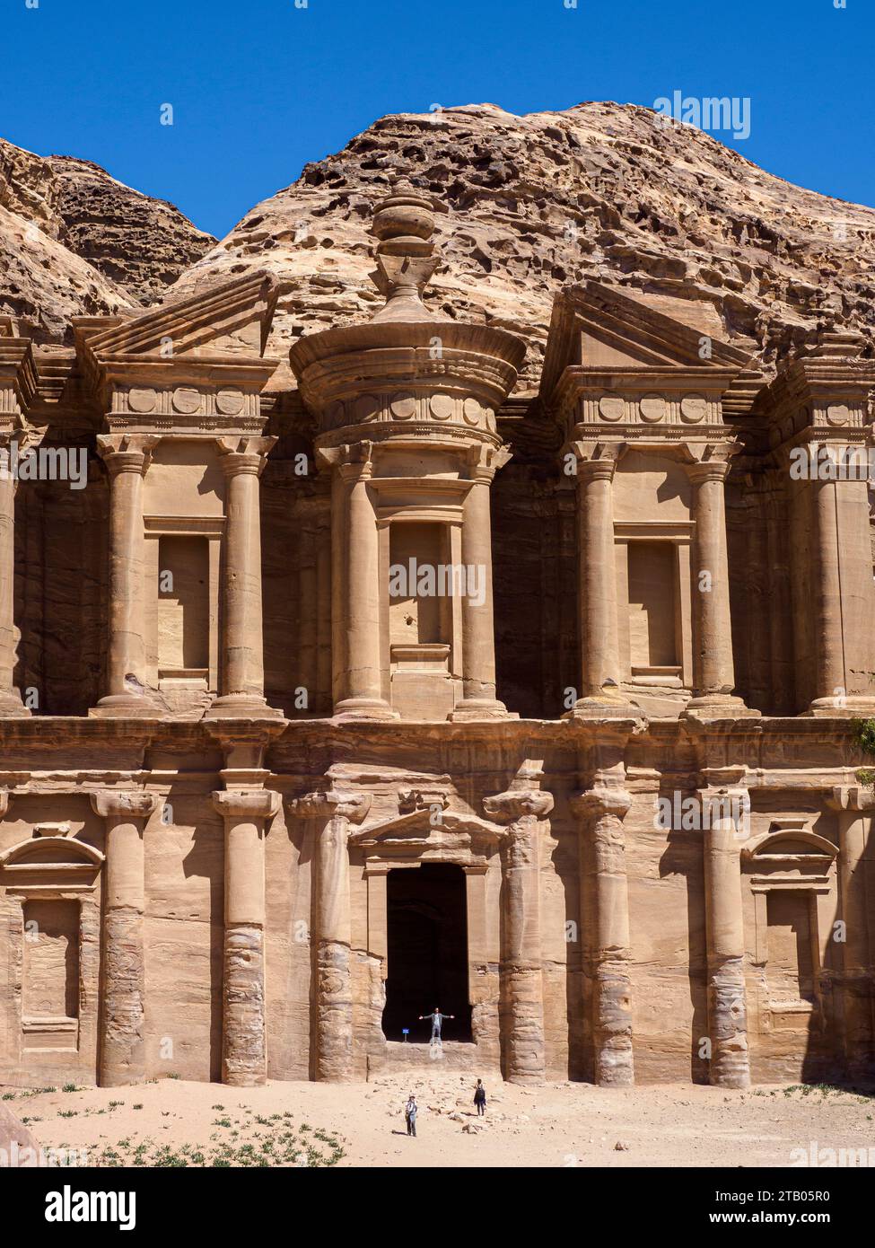 The Petra Monastery (Al Dayr), Petra Archaeological Park, a UNESCO World Heritage Site, 7 New Wonders of the World, Jordan. Stock Photo