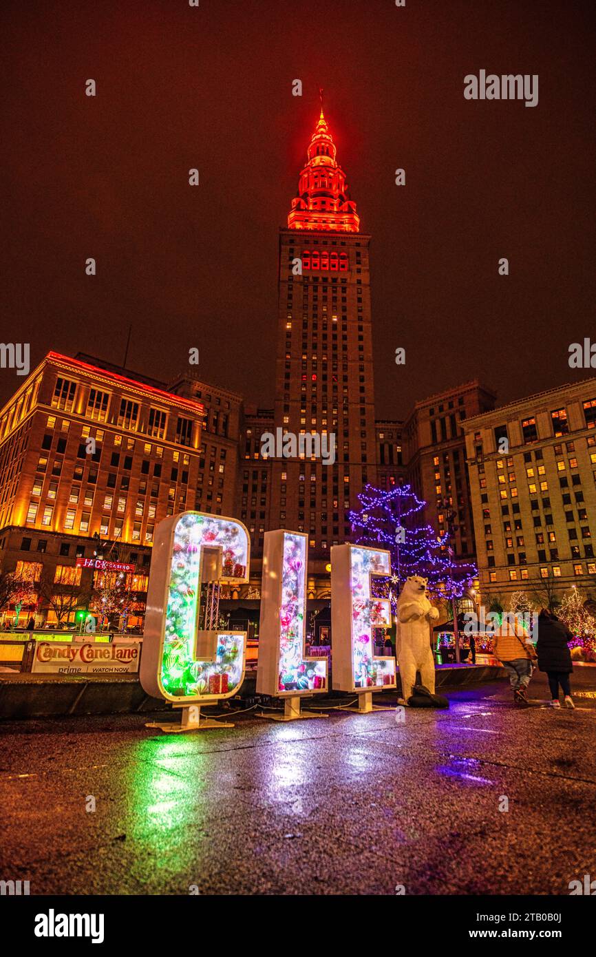 Cleveland christmas lights hires stock photography and images Alamy