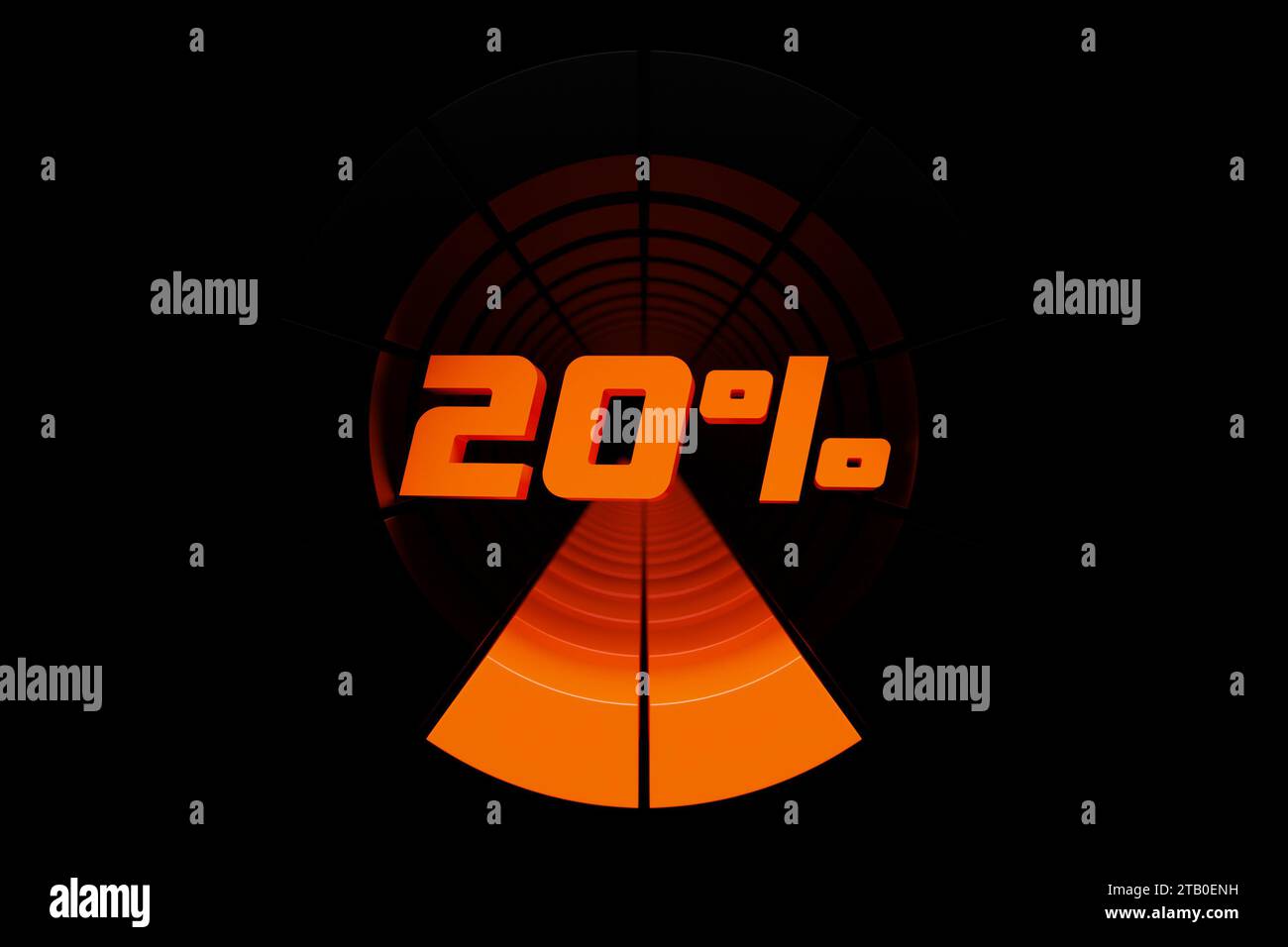 3d illustration of an indicator showing high risk. Normal risk concept ...