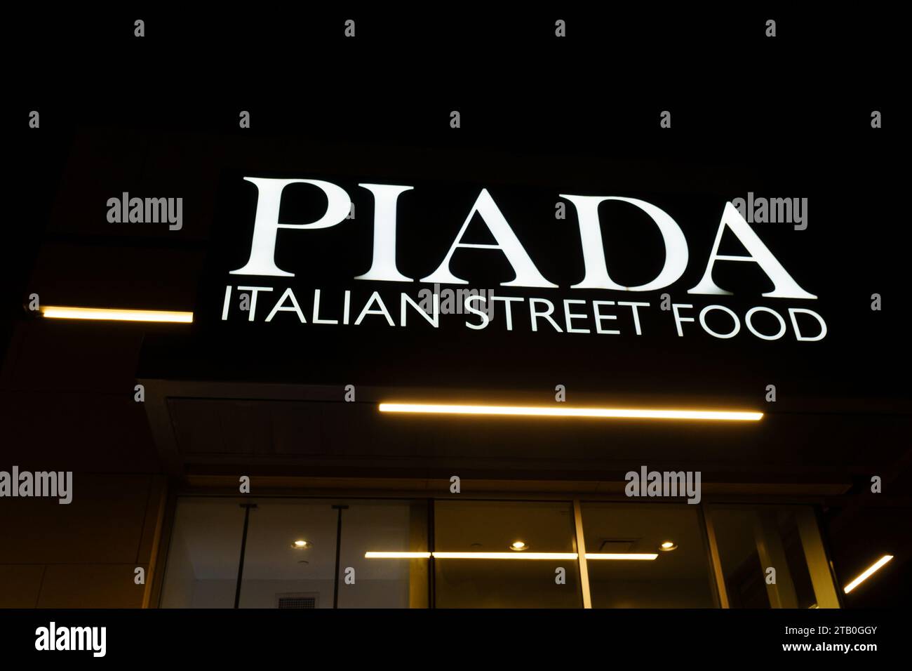 WOODBURY, MN, USA - DECEMBER 4, 2023: Piada Italian Street Food