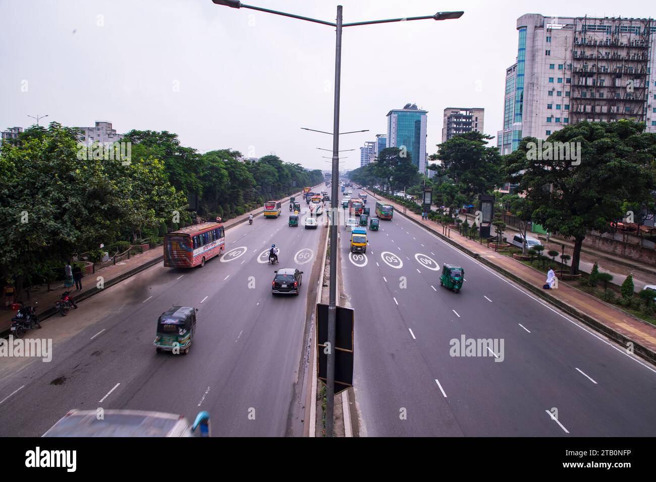 7th October 2023, Dhaka Bangladesh Transportation Traffic vehicle of