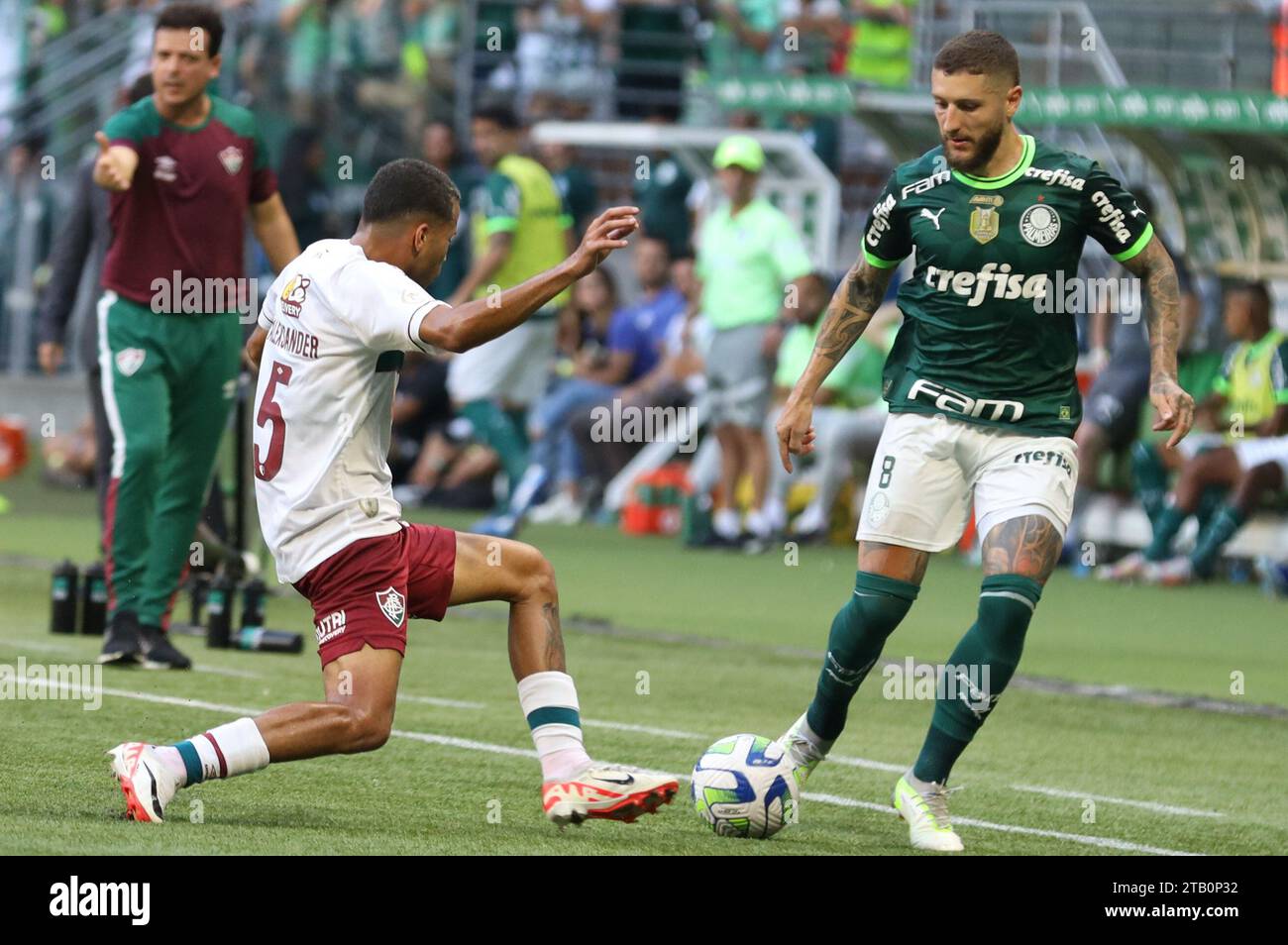 Zé Rafael of Palmeiras during the match against Fluminense, in the 37th round of the Brazilian Championship, at Allianz Parque, west of São Paulo, this Sunday, November 3, 2023. Credit: Brazil Photo Press/Alamy Live News Stock Photo