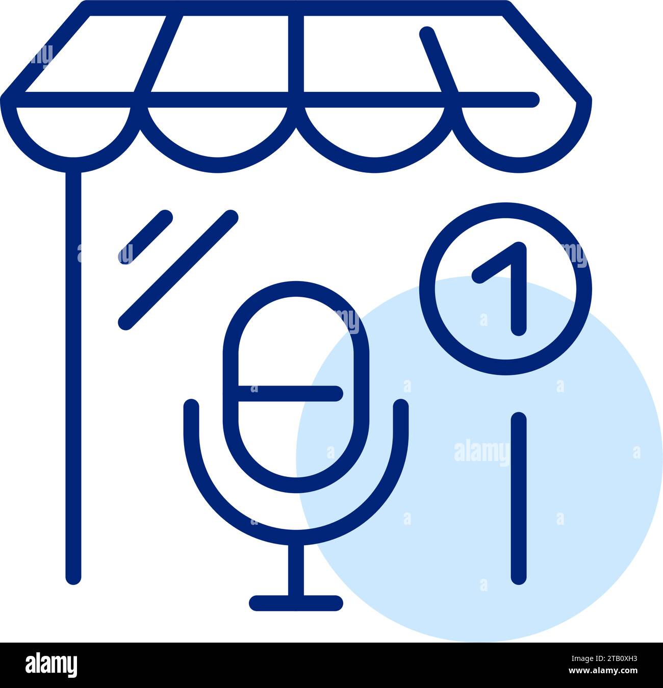 Personal assistant voice commerce. Pixel perfect icon Stock Vector