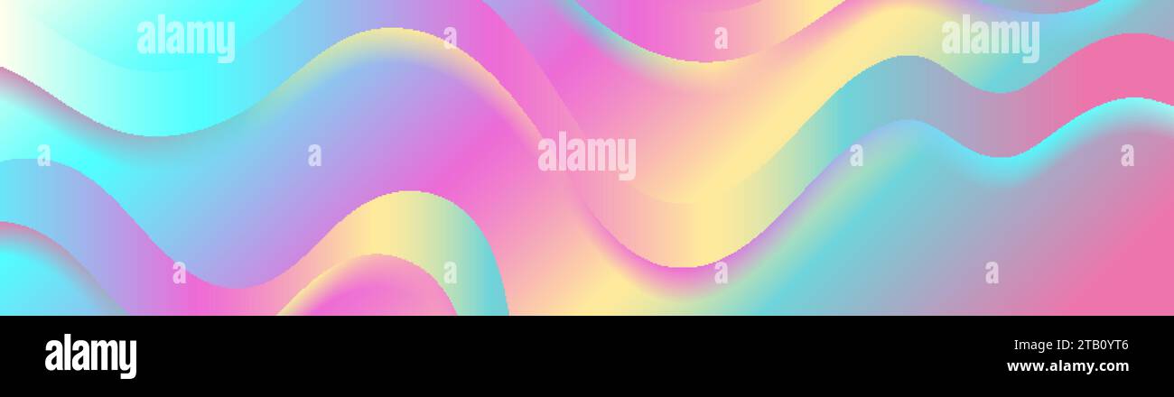 Colorful holographic abstract liquid waves futuristic background ...