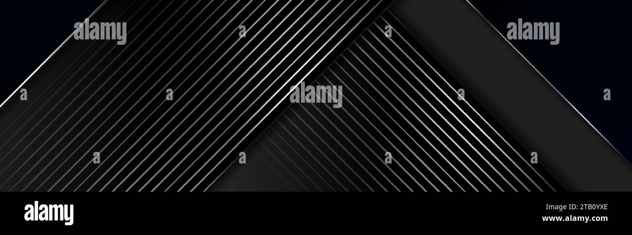Black and grey metallic abstract tech geometric background. Vector ...