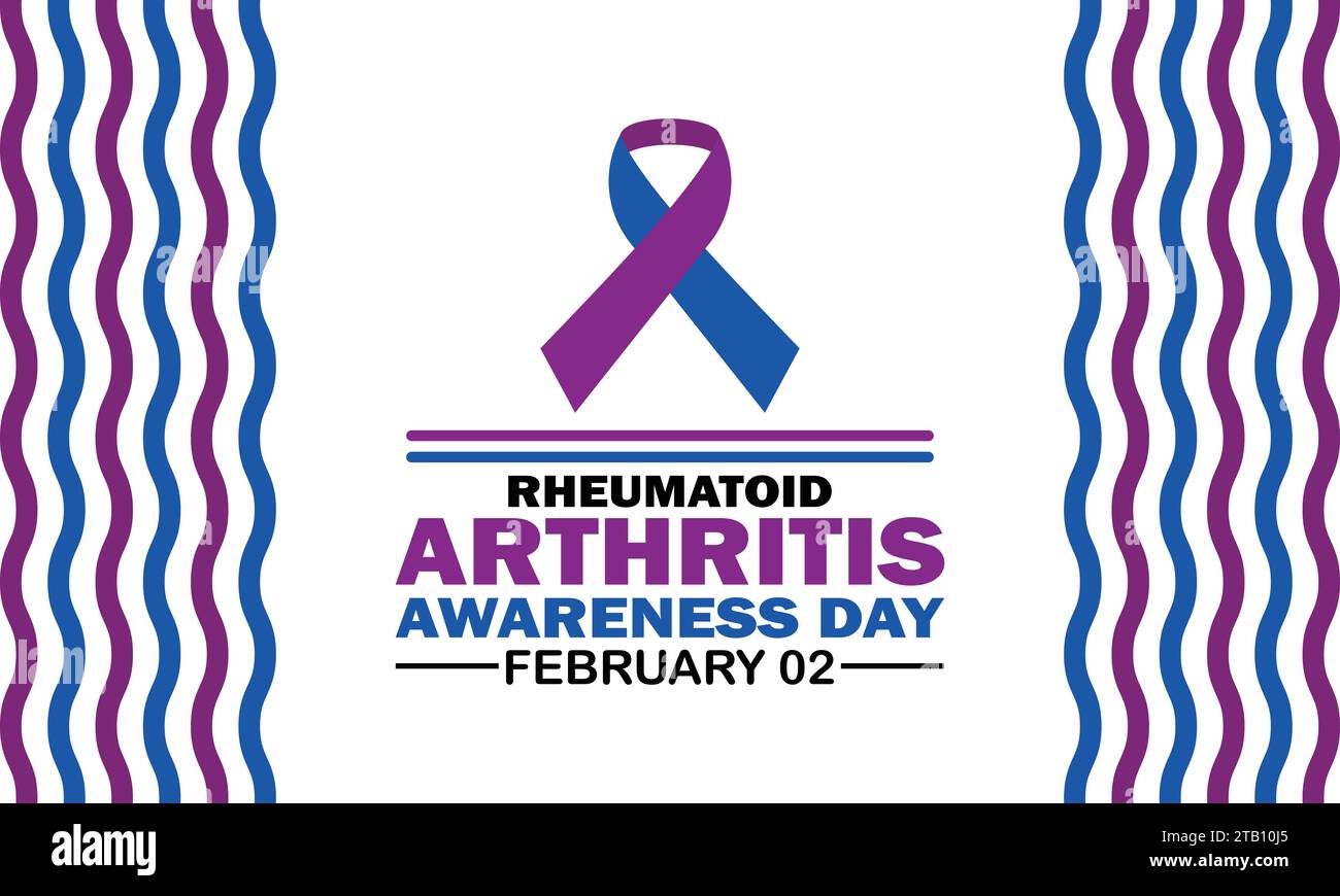 Rheumatoid Arthritis Awareness Day Vector illustration. February 02