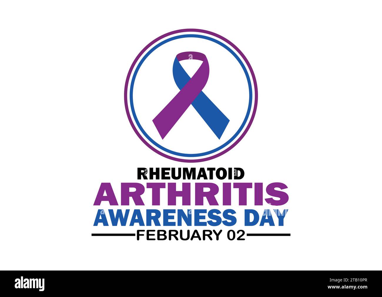 Rheumatoid Arthritis Awareness Day Vector illustration. February 02