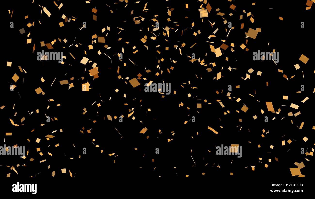 Gold confetti black hi-res stock photography and images - Alamy