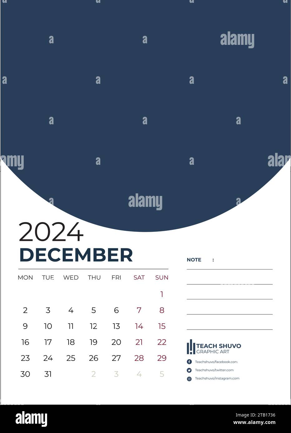 Premium Vector  Calendar in french for 2024 the week starts on monday