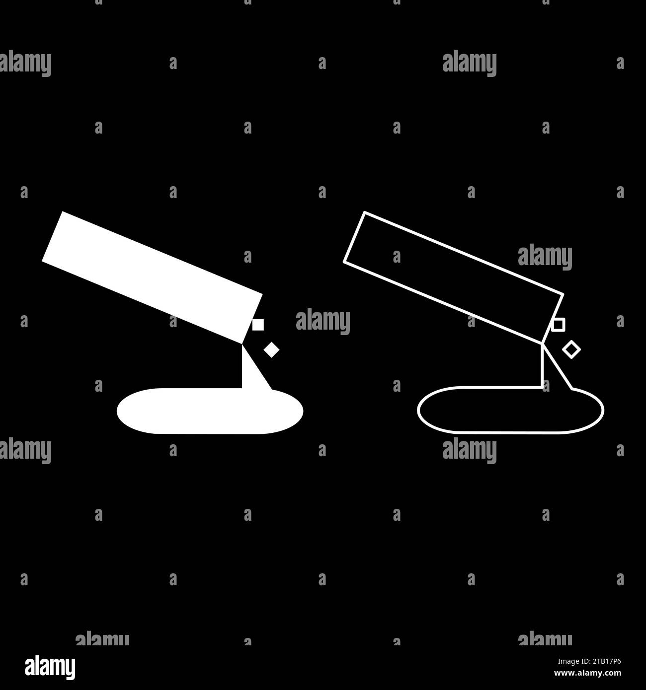 Concrete pours casting set icon white color vector illustration image