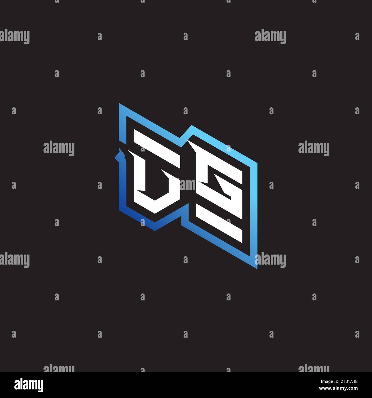 VG initial gaming team, youtube, twitch and clipart stock illustration ...